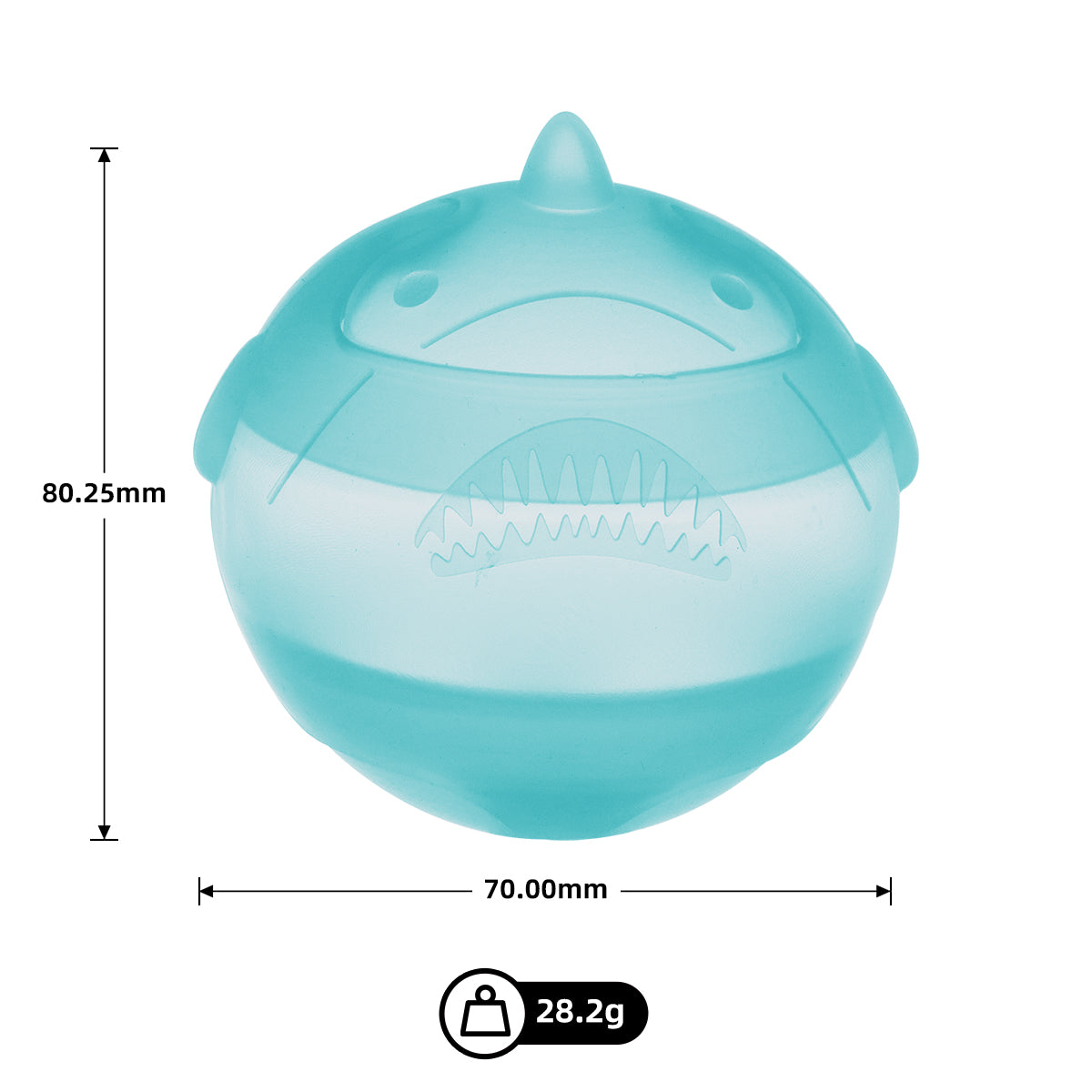 Shark Attack! 3D Reusable Water Balloon - Quick-Fill Silicone Splash Toy