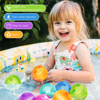 Reusable Water Balloons - Quick-Fill Silicone Splash Balls for Kids & Adults