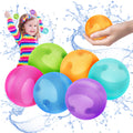 Reusable Water Balloons - Quick-Fill Silicone Splash Balls for Kids & Adults